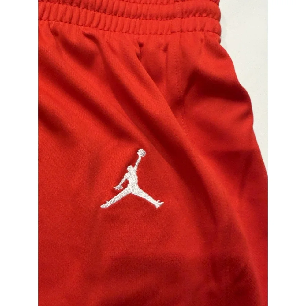 Jordan Stock Overtime Basketball Game Shorts Red White FQ5375-657 Mens XXL